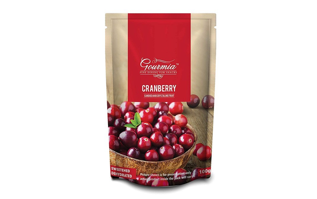 Gourmia Cranberry (Sweetened Dehydrated)   Pack  100 grams